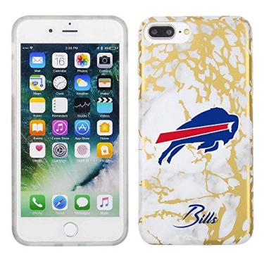 Imagem de Prime Brands Group Capa de celular para Apple iPhone 8 Plus/7 Plus/6S Plus - Branco/Ouro - Contas Buffalo Licenciadas pela NFL