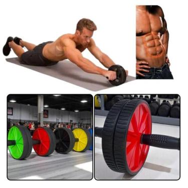 Imagem de Rodinha Aparelho Abdominal Academia Casa Cross Atleta Fortalecimento C