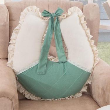 Imagem de Almofada de amamentação bebe menino antony - Miguel Baby, Verde