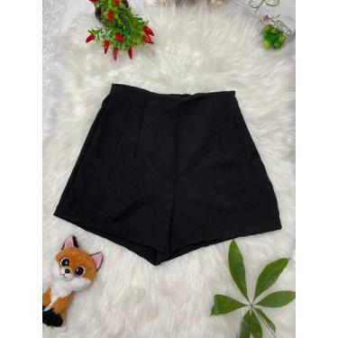 Imagem de Belala Moda Short novo feminina com zíper na esquerda sem bolso e sem 