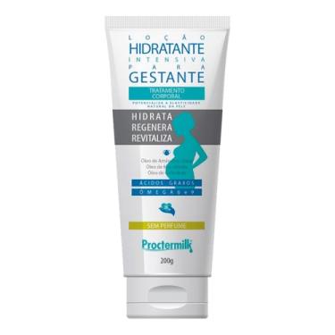 Imagem de Loção Hidratante para Gestante 200g Sem Perfume Proctermilk - Atuam na manutenção de integridade das fibras de colágeno presentes nas camadas mais profundas da pele, tornando-as mais resistentes
