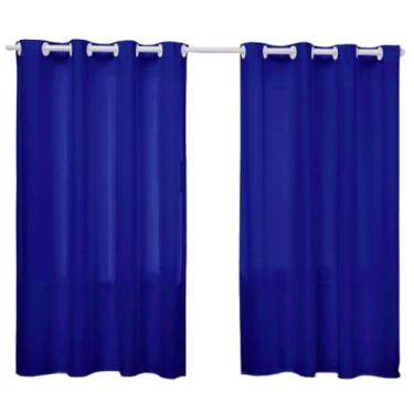 Imagem de Cortina para Sala Quarto 2,20M x 1,40M Metros de Oxford Decorativa Tecido Grosso (AZUL ROYAL)