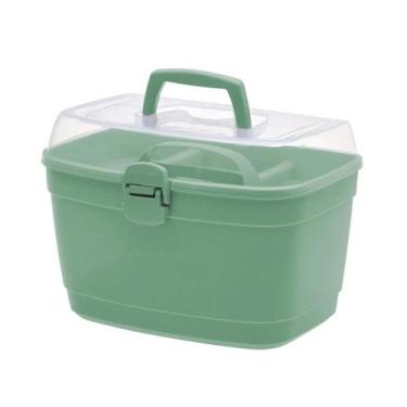 Imagem de Caixa Maleta Multiuso Organizadora Manicure Maquiagem Box Grande 36x22