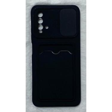 Imagem de Capinha Silicone Compativel Xiaomi Redmi 9T 6.53 Porta Cartão Aveludad