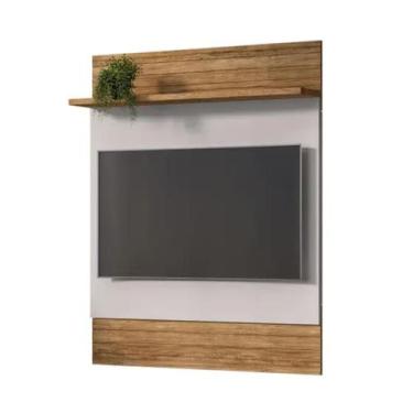Imagem de Painel TV 48 Pol Guaratuba Cinamomo Off White Bechara - Móveis Bechara