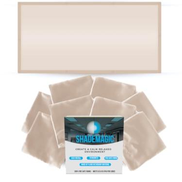 Imagem de Capa de filtro de luz fluorescente ShadeMAGIC (Mocha) – Pacote difusor; – Elimine o brilho agressivo que causa fadiga ocular e tensão na cabeça na sala de aula ou no escritório