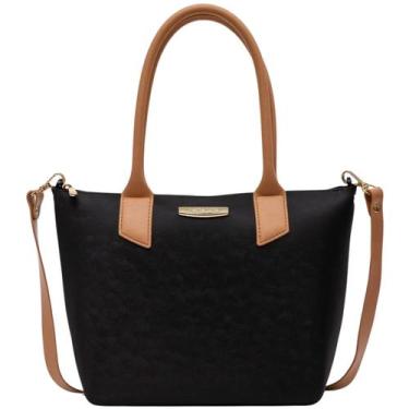 Imagem de Bolsa Petite Jolie Shopping Tiracolo Mão Clássica Feminina, Preto, U