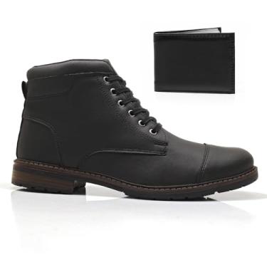 Imagem de Bota Masculina Com Carteira Épico Coturno Moderno Casual Dia A Dia Confortavel