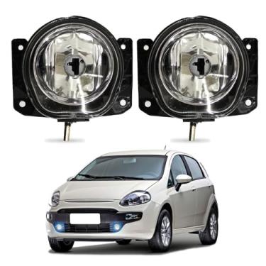 Imagem de Par Farol de Milha para Punto 2007 a 2017 Farolete Auxiliar Neblina