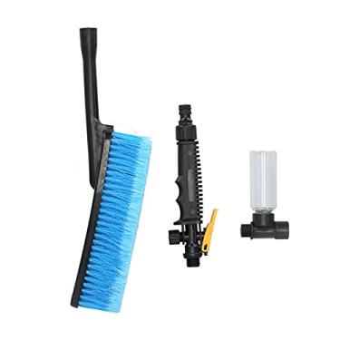 Imagem de Escova de Lavar Cabelo Macia, Cabo Desmontável para Limpeza de Piso, Espuma, Pote, Material Giratório Seguro para Pintura de Carro, Limpeza Externa 10.8oz