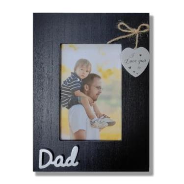 Imagem de Simelecor Porta-retrato para vovô, I Love You Papa, porta-retrato com coração, presente de Dia dos Pais, presente para pai ou vovô de netos, moldura de avô 10 x 15 vertical (pai)