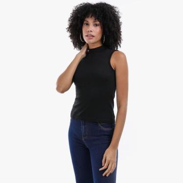 Imagem de Camiseta Regata Feminina Plus Size Gola Redonda Malha Fria - wild, Pre