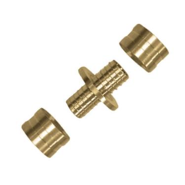 Imagem de União de Tubo PEX Água 16x16mm Kit c/ 2 unid. Emmeti