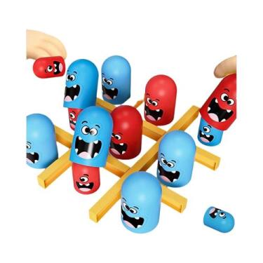 Imagem de Jogo De Tabuleiro De Inteligência Montessori Gobble Três Em Uma Linha 