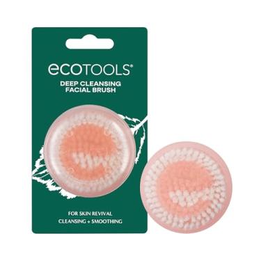 Imagem de EcoTools Escova facial de limpeza profunda, para produtos de limpeza facial e bálsamos, remove óleo, sujeira e impurezas, esfoliante, revive a pele opaca, ecológica e amigável para