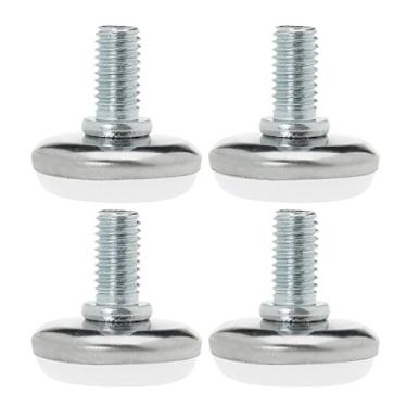 Imagem de uxcell M8 x 25 x 30 mm Protetor de piso de nivelamento deslizante de parafuso no móvel, Nível ajustável para cadeira, perna de máquina, pacote com 4