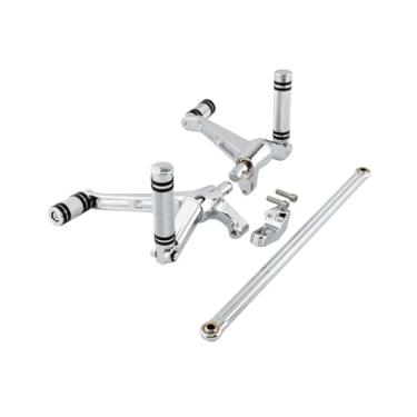 Imagem de FINMOKAL Kit de montagem de alavanca de freio de alavanca de câmbio de marchas de motocicleta compatível com Harley Night Rod VRSC Special 2007-2017 V-Rod Muscle 2002-2017 (cromado)