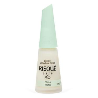 Imagem de Base e Cobertura Fosca Risqué Care Efeito Matte 8ml