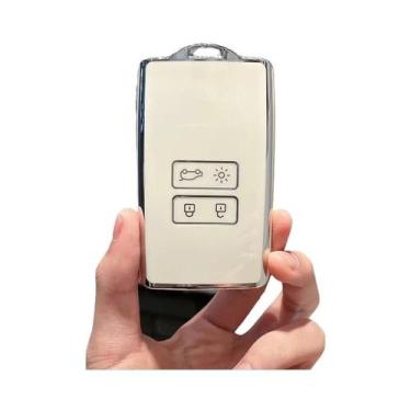 Imagem de Capa De Chave De Cartão Inteligente Para Carro Renault TPU Shell Fob P