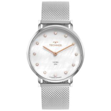 Imagem de Relógio Feminino Technos Safira Analógico Prata 2025Ltt/1B