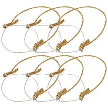 Imagem de GRIRIW Cabide de 6 litros com alças de corda, cabides de arame, cabides de pote de pedreiro, grande, frasco de vidro, cabides de casamento, cabides regulares, tampa de pote de pedreiro, gancho de boca