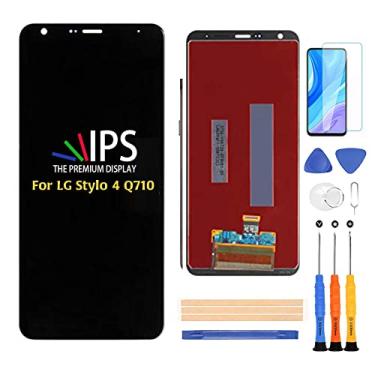 Imagem de Compatível com LG Stylo 4 Q710 Tela LCD de substituição, para LG Stylo 4 / Q Stylus Q710 Q710MS Q710AL Q710AL Q710US Kit de peças de reparo de painel LCD, com vidro temperado + ferramentas (preto sem