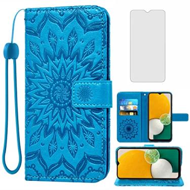 Imagem de Capa de telefone para Samsung Galaxy A13 5G carteira com protetor de tela de vidro temperado e capa flip fina de couro com suporte para cartão acessórios para celular Gaxaly A13 G5 Galaxies 13A SM