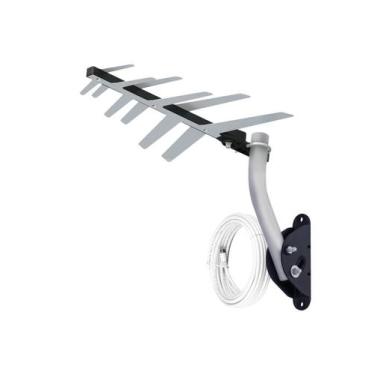 Imagem de Antena Externa Digital Aquario Dtv-1500 Full Hd 10Mt Cabo