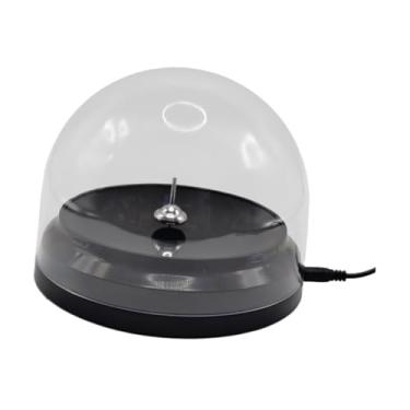 Imagem de simhoa Giroscópio de movimento, brinquedo giratório, decoração de mesa, peça central, presente, enfeite de mesa para casa com capa transparente para festa