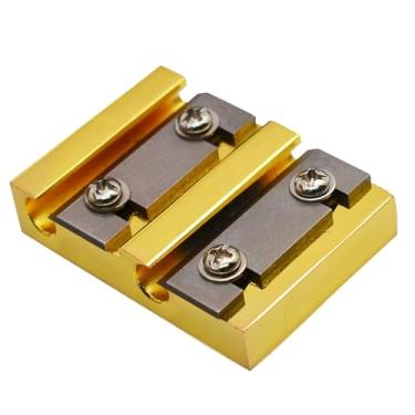 Imagem de MERIGLARE Raspador de cravelhas de violino, ferramentas de luthier, cravelhas de afinação de metal de alta dureza, ferramenta de reparo para fabricação de, Ouro