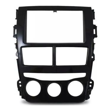 Imagem de Moldura 2 Din Toyota Yaris Ar Analógico 2018, 2019 - Black Piano - Fia