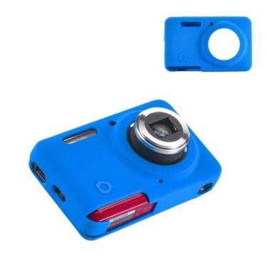 Imagem de Capa protetora de silicone para câmera digital Kodak PIXPRO FZ55, à prova de choque, resistente a arranhões, com acesso total aos botões para capa Kodak PIXPRO (azul)