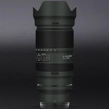 Imagem de Adesivo de lente de câmera antiarranhões para Tamron 50-400 mm F4.5-6.3 adequado para Nikon Mount Coat Wrap película protetora capa 50 400 (couro verde)