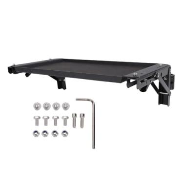 Imagem de Jectse Bandeja de Ferramentas Laterais Caixa de Ferramentas Sólida, Bancada de Trabalho Dobrável de Alumínio para de Embalagem, Armazenamento Seguro Com Revestimento de Borracha,