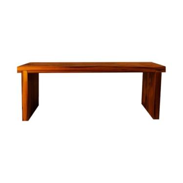 Imagem de Expositor Decoração Buffet Festa Suporte Modular Escadinha Escada Para Confeitaria Pâtisserie Porta Doces Em Madeira Teca Rustica Com Imã Linha Wooden Glow linha Premiu (50x20x17)