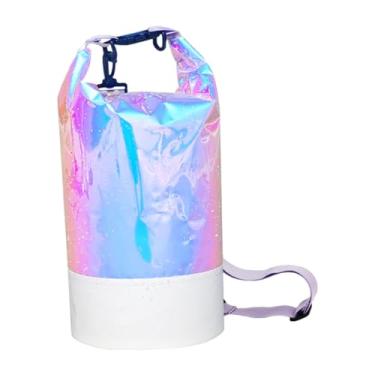 Imagem de UGPLM Bolsa seca impermeável de PVC, bolsa à prova d'água, mochila portátil de grande capacidade, mochila de natação para pesca, rafting e acampamento, 10l