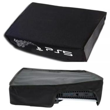 Imagem de Capa Antipoeira Para PS5, Proteção Contra Poeira Para Console PS5, Capa à Prova d'água Antiarranhões Para Console PS5 Edição Digital e Edição de Disco, Plasytation 5 Horizontal