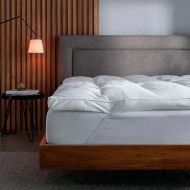 Imagem de Pillow Top Casal Intense Gold 100% Algodão Branco Buddemeyer