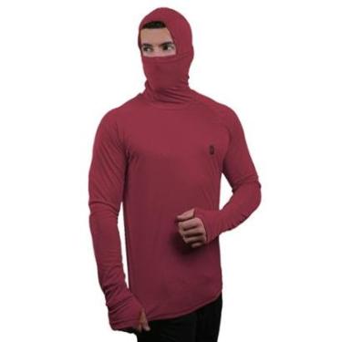 Imagem de Camiseta Skube Com Máscara e Capuz UV 50+ Manga Longa Masculina-Masculino
