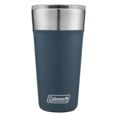 Imagem de Copo Térmico de Cerveja Coleman 600ml com Abridor Inox - Azul, Azul, 0