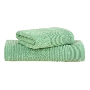 Imagem de Jogo de Toalhas Buddemeyer Maya Extra Soft Banho Verde 2 peças