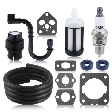 Imagem de Carbhub Kit de ajuste adequado para soprador Stihl BG56 BG66 BG86 SH56 SH86 com mangueira de linha de combustível 4241-358-7700 000-350-5800 ventilação do tanque 4144-007-1012 kits de vedação e vela