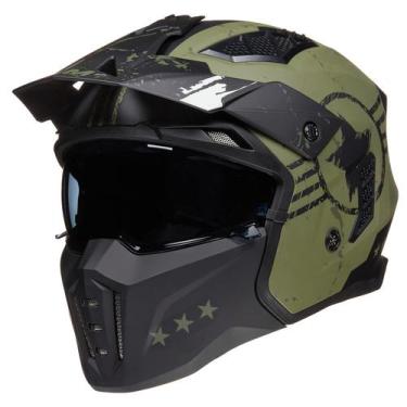 Imagem de Capacete de motocicleta ILM Open Face 3/4 Half Vintage Retro DOT