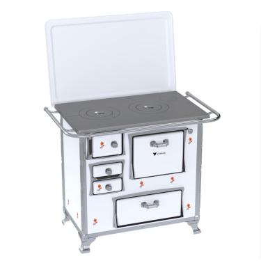 Imagem de Fogao a Lenha Venax GII n 1 Gab Branco Flor SD