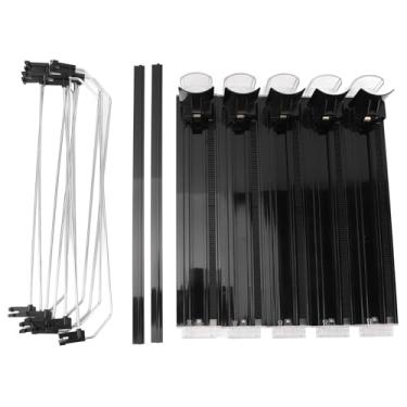 Imagem de Organizador de bebida para refrigerador de refrigerante de refrigerante pode dispensar a cerveja POP LAN Bottle Drink Dispensador Divisores ajustáveis ​​Pusher Automatic Pusher (Preto)