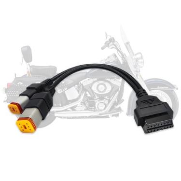 Imagem de Cabo de motocicleta OBD2 lydesor para Harley Davidson 4 pinos+6 pinos