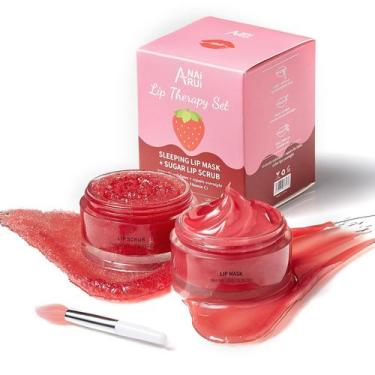 Imagem de Conjunto de protetor labial e hidratante ANAI RUI Esfoliante labial e 