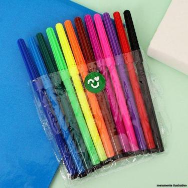 Imagem de Kit com 12 Estojo de Canetinha 12 Cores Leo & Leo - Leo & Leo 