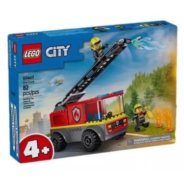 Imagem de City Caminhão De Bombeiros Com Escada Lego 60463