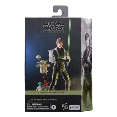 Imagem de Boneco luke skywalker e grogu rushmore star wars black series hasbro f8345